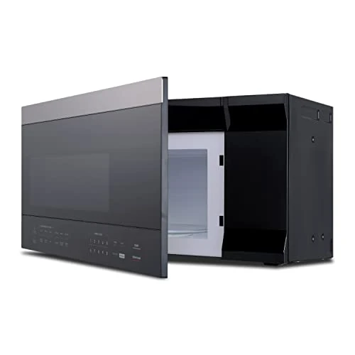 Black & Decker Lack+Decker 1.6 Cu. Ft. 1000 Watt Over The Range Microwave Oven With LED Display, Child Safety Lock - Image 2