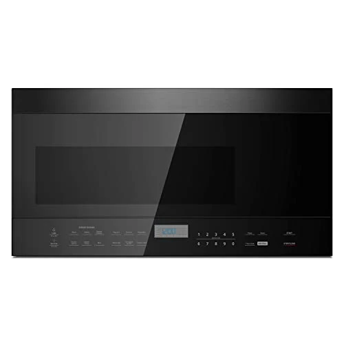 Black & Decker Lack+Decker 1.6 Cu. Ft. 1000 Watt Over The Range Microwave Oven With LED Display, Child Safety Lock