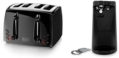 Black & Decker 4-Slice Toaster, Extra-Wide, Black, TR1410BD,10.91x11.54x7.71 - Image 9