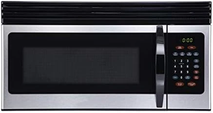 Black & Decker Range Microwave With Top Mount Air Recirculation Vent, 1.6-Cu. Ft. 1000-Watt, Incandescent Lighting, Safety Lock - Image 4
