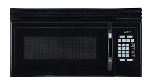 Black & Decker Range Microwave With Top Mount Air Recirculation Vent, 1.6-Cu. Ft. 1000-Watt, Incandescent Lighting, Safety Lock