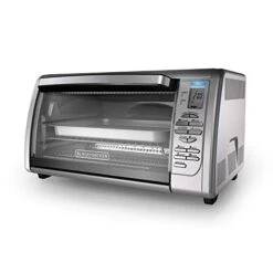 Black & Decker 02648008504 Countertop Convection Toaster Oven, Silver, CTO6335S
