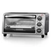Black & Decker 4-Slice Convection Oven, Stainless Steel, Curved Interior Fits A 9 Inch Pizza, TO1313SBD