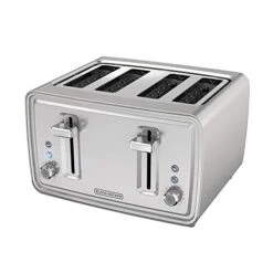 Black & Decker 4-Slice Toaster, Stainless Steel, TR4900SSD