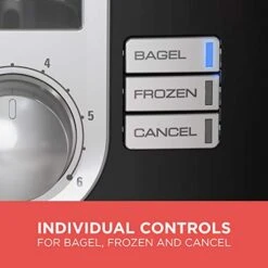 Black & Decker 2-Slice Extra-Wide Slot Toaster, Square, Black, T2569B