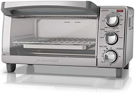 Black & Decker 4-Slice Convection Oven, Stainless Steel, Curved Interior Fits A 9 Inch Pizza, TO1313SBD - Image 5