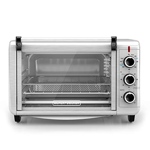 Black & Decker Crisp 'N Bake Air Fry Toaster Oven, Stainless Steel, TO3215SS, 6 Slice - Image 2