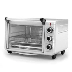 Black & Decker Crisp 'N Bake Air Fry Toaster Oven, Stainless Steel, TO3215SS, 6 Slice