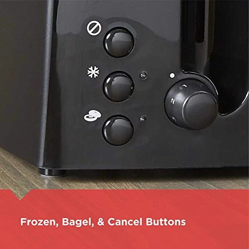 Black & Decker 4-Slice Toaster, Extra-Wide, Black, TR1410BD,10.91x11.54x7.71 - Image 7