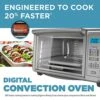 Black & Decker 6-Slice Digital Convection Countertop Toaster Oven, Stainless Steel, TO3280SSD