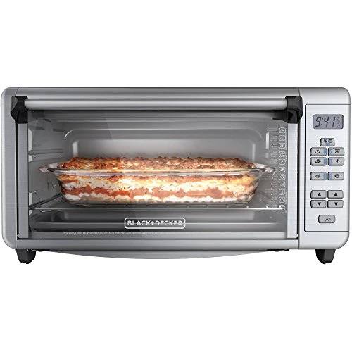 Black & Decker Lack+Decker TO3290XG Extra Wide Digital Toaster Convection Oven, Silver, 9X13 - Image 3