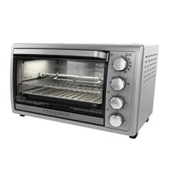 Black & Decker Lack+Decker WCR-076 Rotisserie Toaster Oven, 9X13, Stainless Steel