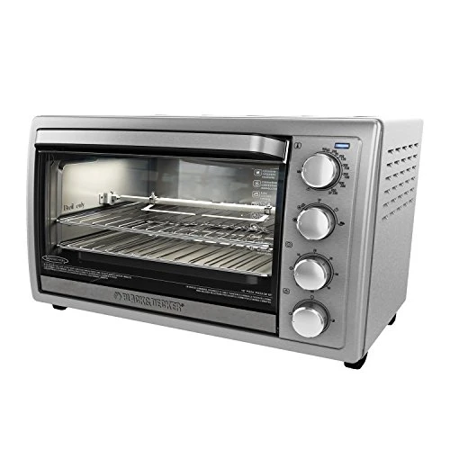 Black & Decker Lack+Decker WCR-076 Rotisserie Toaster Oven, 9X13, Stainless Steel