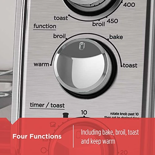 Black & Decker EM031MB11 Digital Microwave Oven With Turntable Push-Button Door, 1000W,1.1cu.ft, Stainless Steel & 4-Slice Toaster Oven With Natural Convection, Stainless Steel, TO1760SS - Image 5