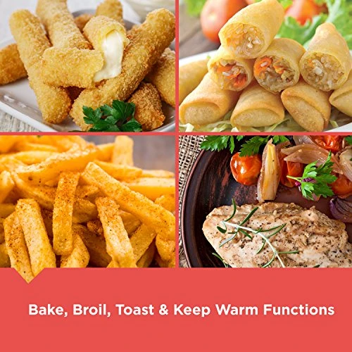 Black & Decker 4-Slice Convection Oven, Stainless Steel, Curved Interior Fits A 9 Inch Pizza, TO1313SBD - Image 4