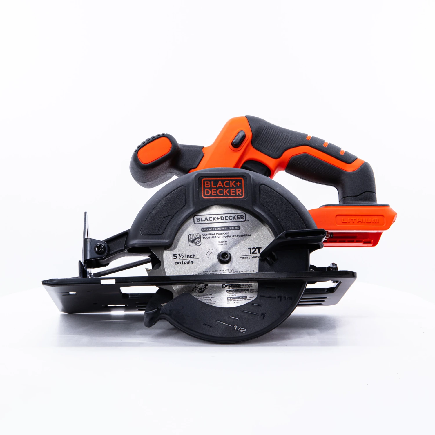 Black & Decker 20V MAX* POWERCONNECT™ 5-1/2 In. Cordless Circular Saw, Tool Only - Image 3