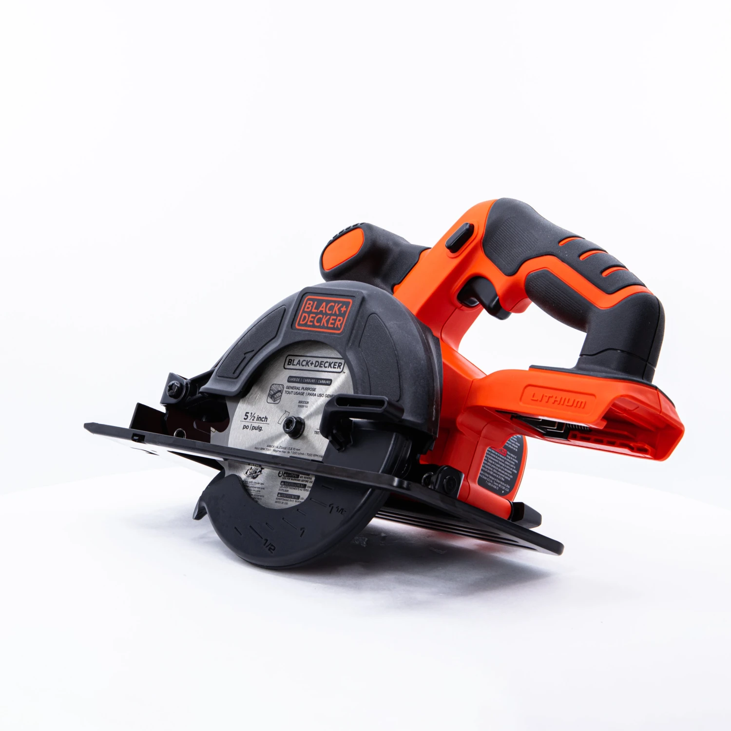 Black & Decker 20V MAX* POWERCONNECT™ 5-1/2 In. Cordless Circular Saw, Tool Only - Image 8