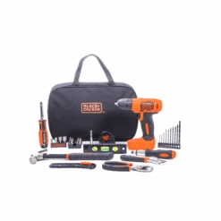 Black & Decker 8V MAX* Drill & Home Tool Kit, 57 Piece