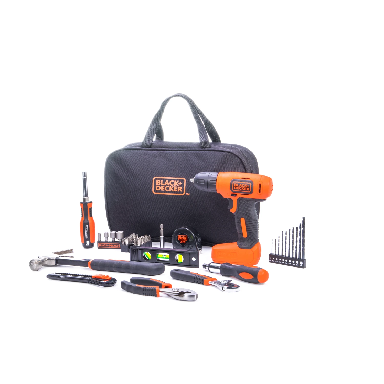 Black & Decker 8V MAX* Drill & Home Tool Kit, 57 Piece - Image 4