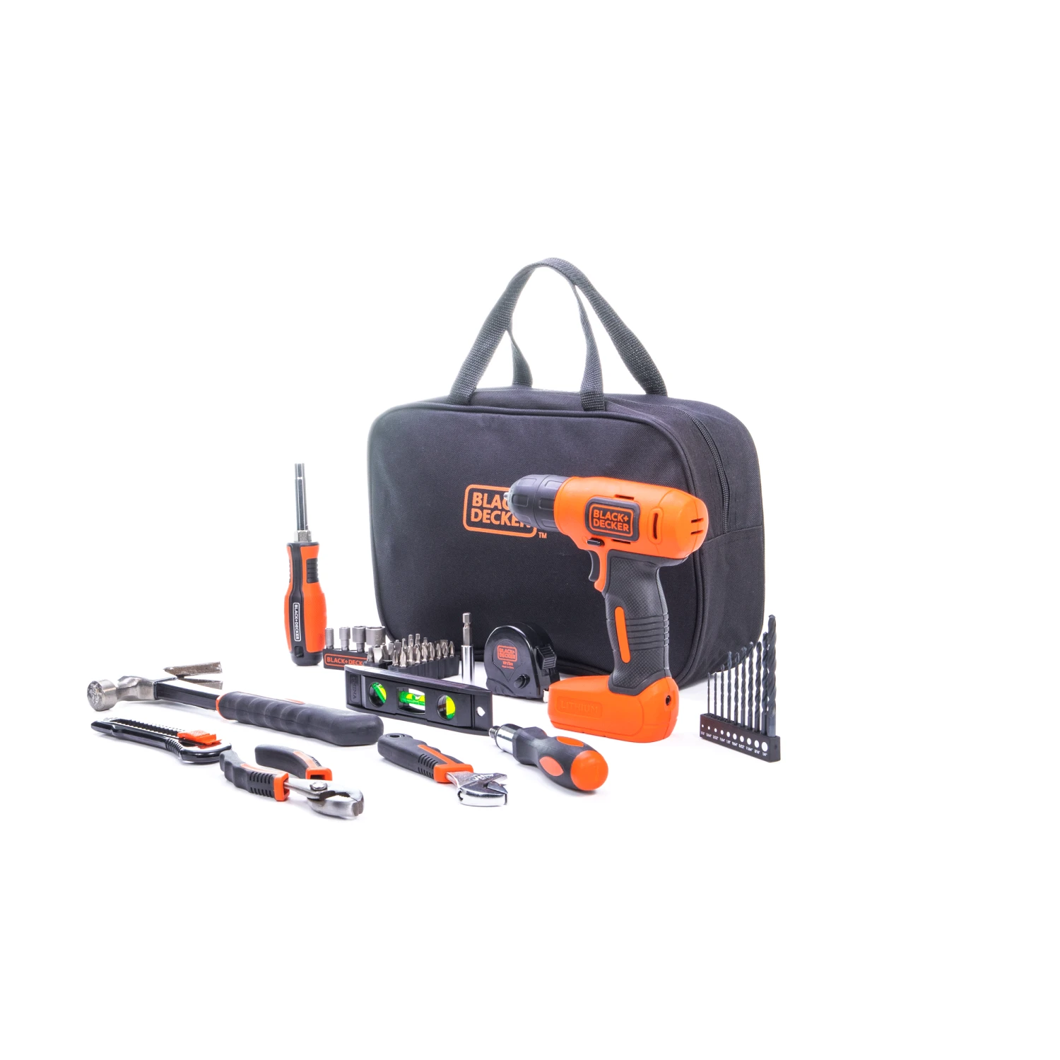 Black & Decker 8V MAX* Drill & Home Tool Kit, 57 Piece - Image 6
