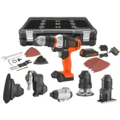 Black & Decker 20V MAX* MATRIX™ Drill, Power Tool Combo Kit, 6-Tool Set, Cordless Tool Set