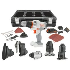 Black & Decker 20V MAX* MATRIX™ Cordless Combo Kit, 6-Tool, White And Orange