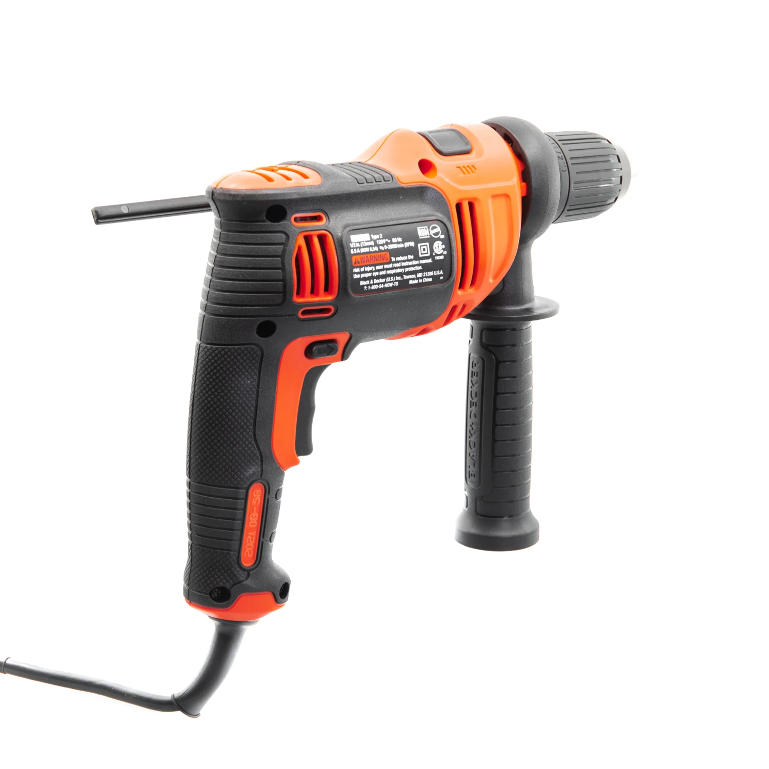 Black & Decker Hammer Drill, 6.5-Amp, 1/2-Inch - Image 17