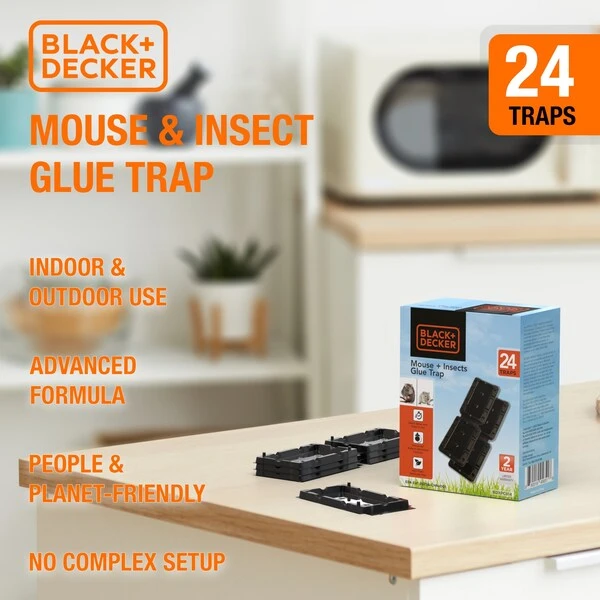 Black & Decker Mouse Trap Mouse Traps Indoor For Home, Odorless Pest Remover, 24 Pack - Image 7