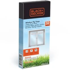 Black & Decker Fly Traps Sticky Fly Paper Strips PreBaited Odorless, 32 Pack