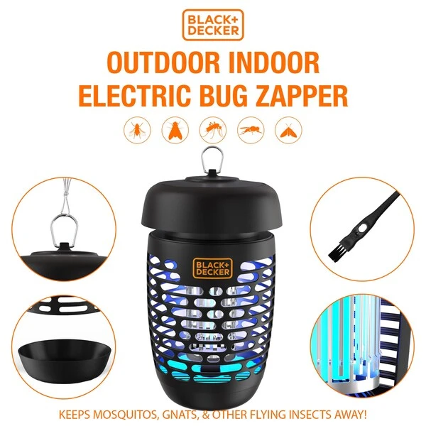 Black & Decker Bug Zapper And Mosquito Repellent Fly Trap Pest Control For All Insects Flies Gnats Indoor & Outdoor - Image 3