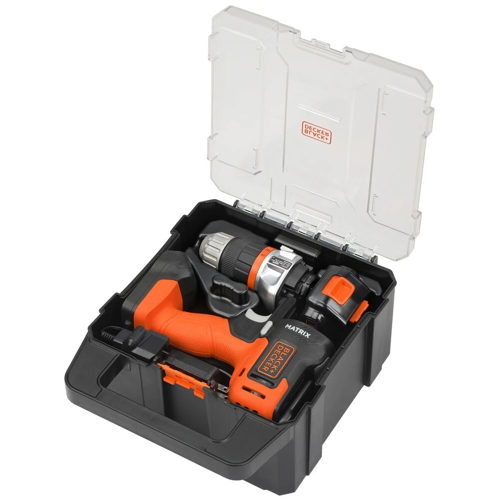 Black & Decker MATRIX⢠20V MAX* Drill Kit, Includes Jig Saw Attachment, Storage Case, Battery And Charger - Image 2