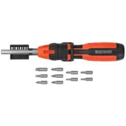 Black & Decker Ratcheting Screwdriver, 10 Bit