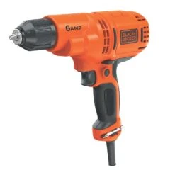 Black & Decker Electric Drill Driver Kit,3/8 In., 6.0 Amp Corded