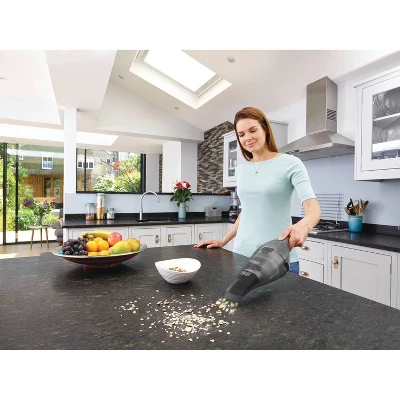 Black & Decker BLACK+DECKER Compact Lithium Handheld Vacuum - Gray HNVC220BCZ01 - Image 9