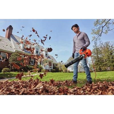 Black & Decker BEBL750 9 Amp Compact Corded Axial Leaf Blower - Image 7