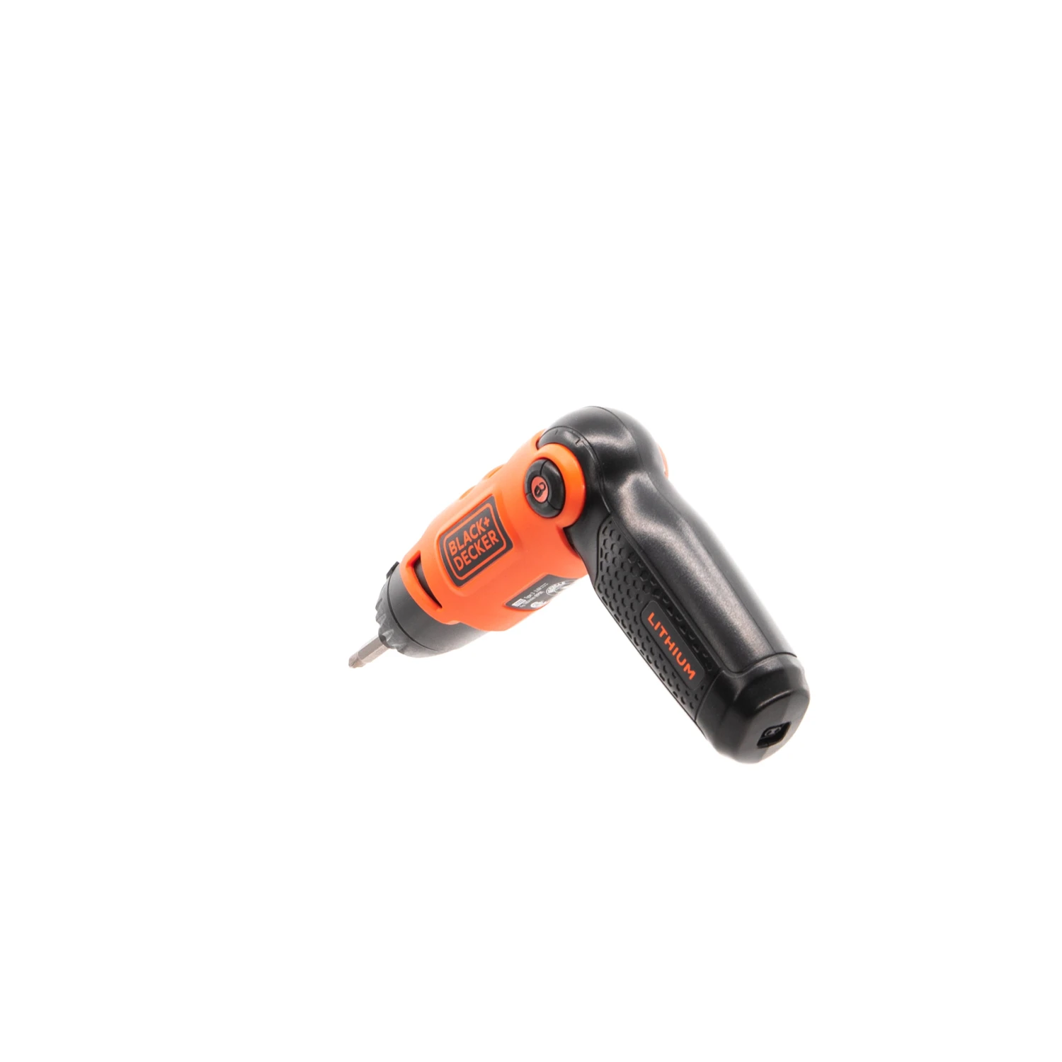 Black & Decker Cordless Screwdriver With Pivoting Handle, USB Charger And 2 Hex Shank Bits - Image 8
