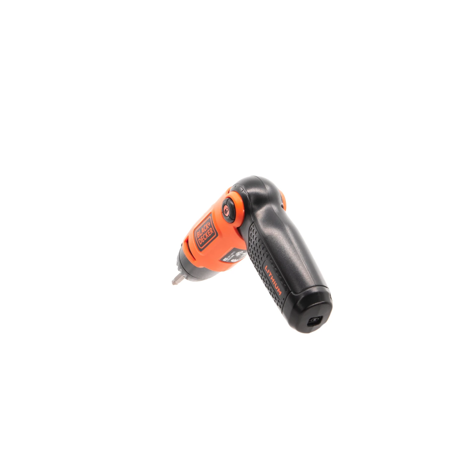 Black & Decker Cordless Screwdriver With Pivoting Handle, USB Charger And 2 Hex Shank Bits - Image 9