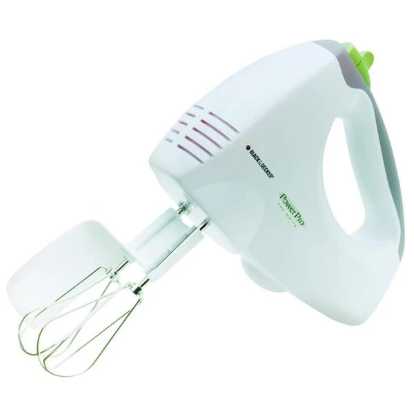 Black & Decker Hand Mixer, 120 V, 250 W, 6Speed, GrayWhite