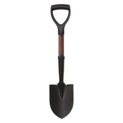 Black & Decker Mini D Handle Shovel, Black/Orange, PK12