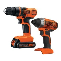 Black & Decker 20V MAX* Cordless Drill And Impact Driver, Power Tool Combo Kit With Battery And Charger